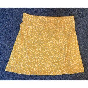 Rip Skirt Hawaii Wrap Skirt Orange White Size Large L